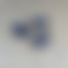 Perle facettée rectangle bleue 10x15mm pble2-23