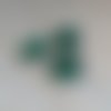 Perle facettée rectangle vert turquoise 10x15mm pve4-14.
