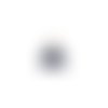Pompon bleu imitation soie marine embout doré 30mm pomcd-129