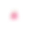 Pompon rose fuchsia imitation soie embout doré 30mm pomcd-133