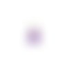 Pompon violet imitation soie embout doré 30mm pomcd-139