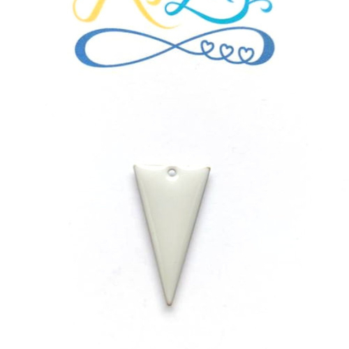 Sequin émaillé triangle gris 22x13mm gr1-9