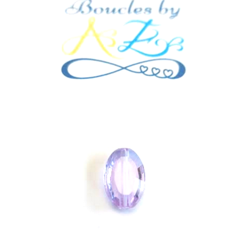 Perle facettée ovale violette 11,5x8mm pvi8-16