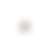 Pompon gris imitation soie embout doré 30mm pomcd-144