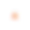 Pompon orange imitation soie embout doré 30mm pomcd-149