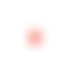 Pompon rouge imitation soie embout doré 30mm pomcd-189