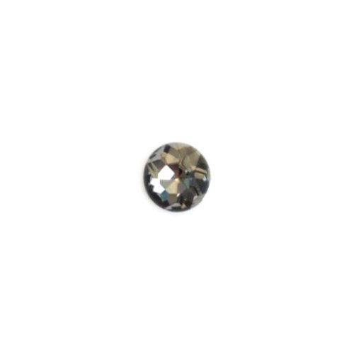 Cabochon strass gris 12mm str6-2