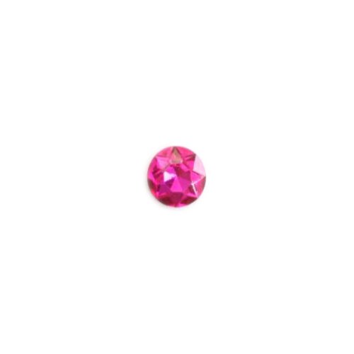 Cabochon strass rose 12mm str6-3