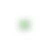 Cabochon strass vert 12mm str6-8