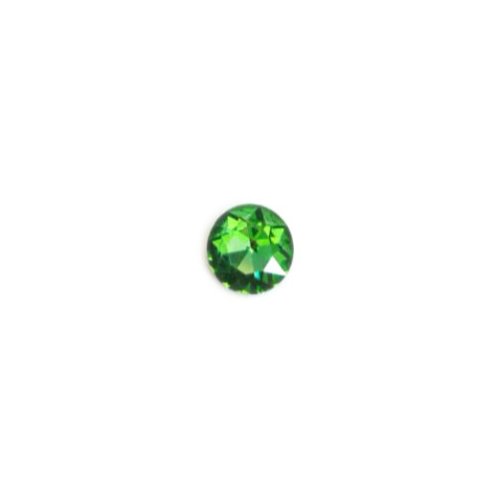Cabochon strass vert 12mm str6-8