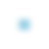 Cabochon strass turquoise 12mm str6-9