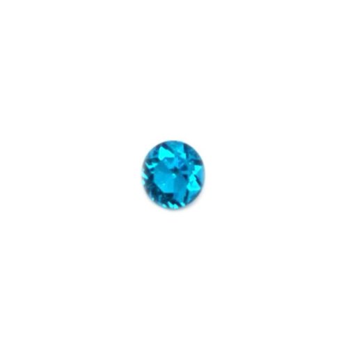 Cabochon strass turquoise 12mm str6-9