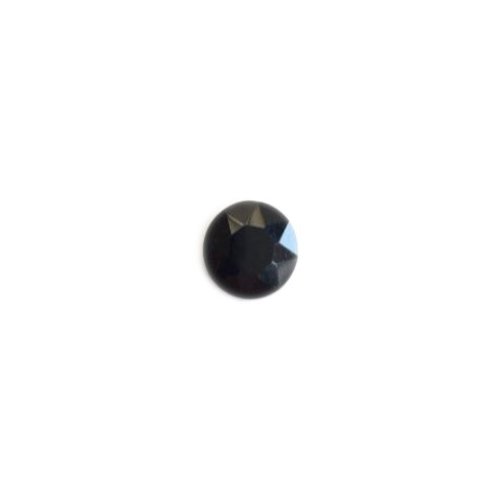 Cabochon strass noir 12mm str6-10