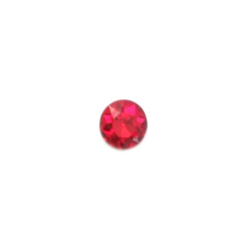 Cabochon strass rouge 12mm str6-11