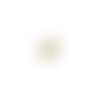 Cabochon strass jaune 12mm str6-16