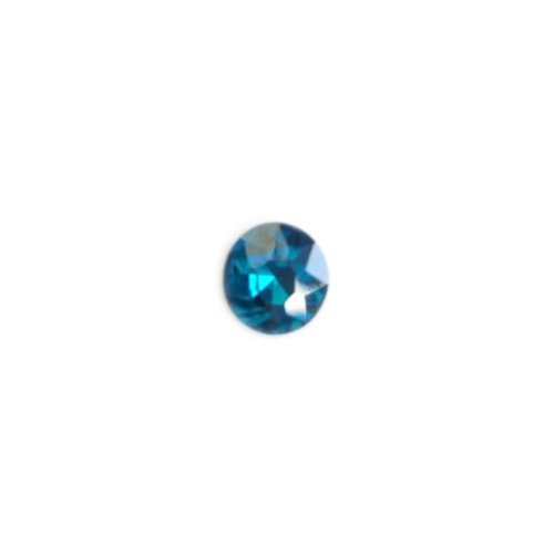 Cabochon strass turquoise 12mm str6-18