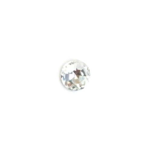 Cabochon strass transparent 12mm str6-19