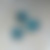Perle losange facettée turquoise 14x12mm ptu2-15