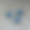 Perle losange facettée bleue 14x12mm pble3-20