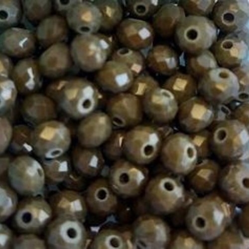 Perles à facettes vertes 4x3mm x50 pve4-24