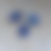 Perle facettée rectangle bleue 8x14mm pble2-15