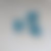 Perle facettée rectangle turquoise 8x14mm ptu2-10