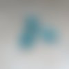 Perle facettée rectangle turquoise 8x14mm ptu2-11