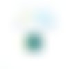 Perle facettée rectangle turquoise 8x14mm pve8-2
