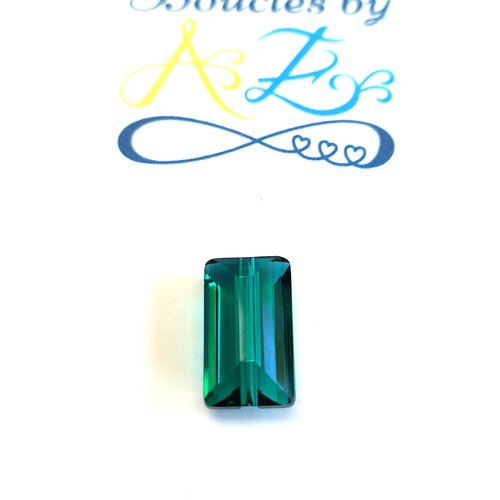 Perle facettée rectangle turquoise 8x14mm pve8-2