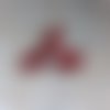 Perle facettée rectangle rouge 8x14mm prou2-4