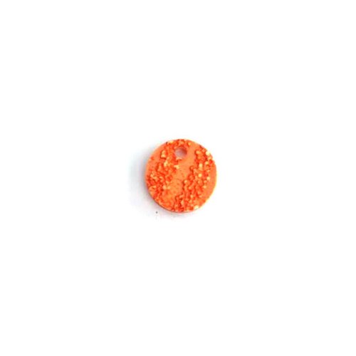 Sequin rond orange 17mm or7-2