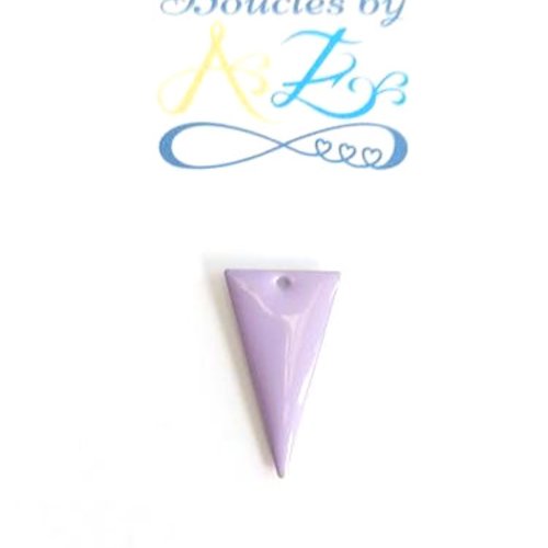 Sequin émaillé triangle violet 22x13mm vi12-3