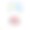 Cabochon mosaïque multicolore caplv15-2