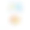 Cabochon mosaïque multicolore caplv15-12