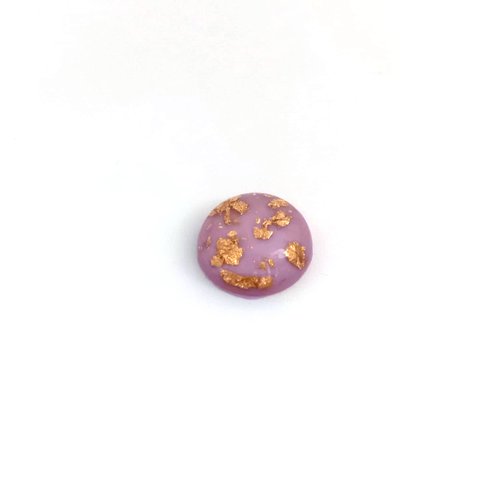 Cabochon violet et doré en résine 14mm x1 ou x10 car14-6