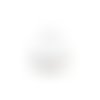 Estampe filigrane connecteur goutte argentée pailletée 30x21mm ea1-4