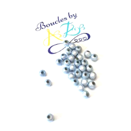 *perles magiques, bleu ciel 4mm x30* pble1-2