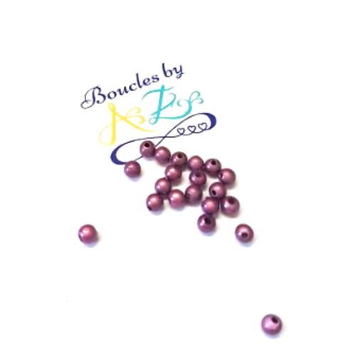 *perles magiques violettes 4mm x30* pvi1-3