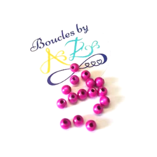 *perles magiques fuchsia 4mm x30* pros1-2