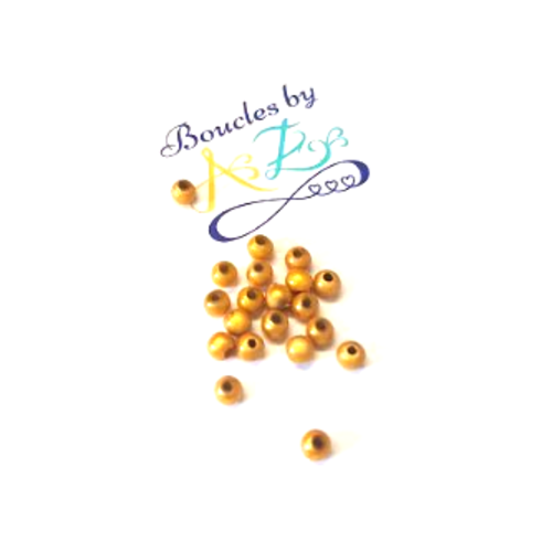 *perles magiques jaune moutarde 4mm x30* pja1-1.