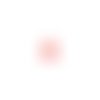 Mini pompon rouge, attache dorée en laiton 10mm x1 ou x10 mipom-54