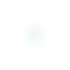 Mini pompon bleu ciel, attache dorée en laiton 10mm x1 ou x10 mipom-58
