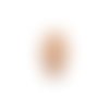Estampe filigrane ovale or rose en métal 40x15mm x1 ou x10 gedo-9