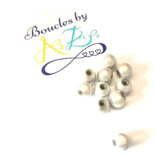 *perles magiques blanches 6mm x20* pblc1-4.