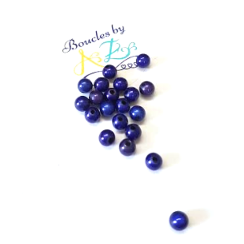 *perles magiques bleues 6mm x20* pble1-3