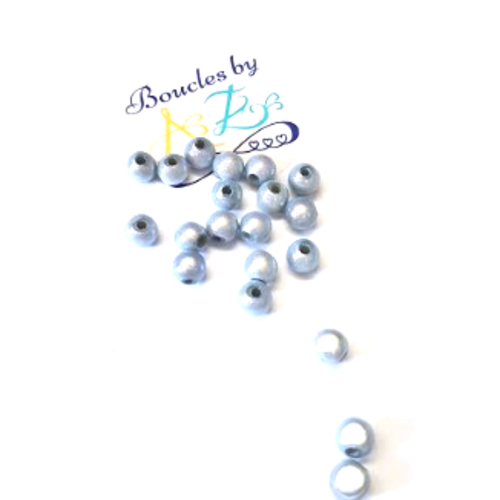 *perles magiques bleu clair 6mm x20* pble1-4