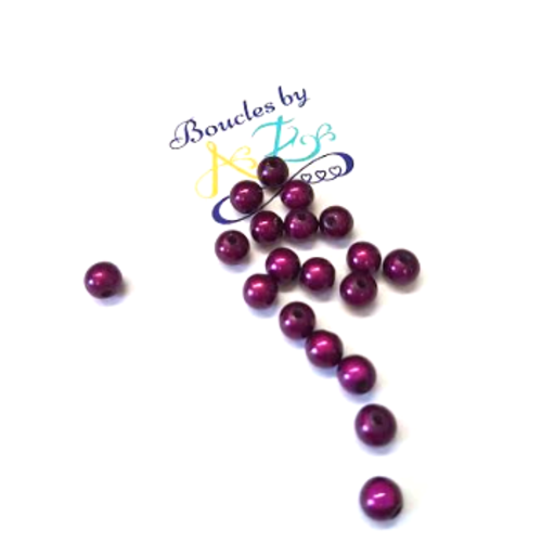 *perles magiques violettes 6mm x20* pvi1-4