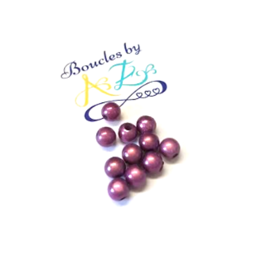 *perles magiques violettes 6mm x20* pvi1-6