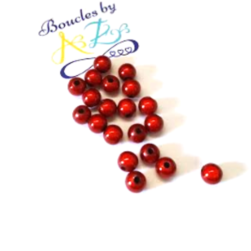 *perles magiques rouges 6mm x20* prou1-2