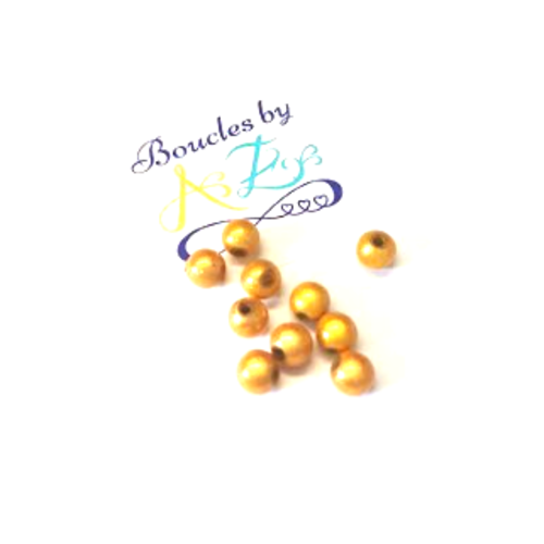 *perles magiques jaune moutarde 6mm x20* pja1-3.